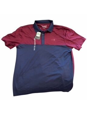 Under Armour Burgundy and Navy Polo Shirt